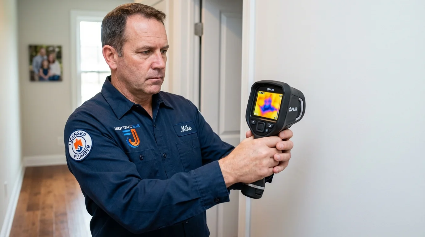 Thermal imaging leak detection by Johns Plumbing LLC in Centerville